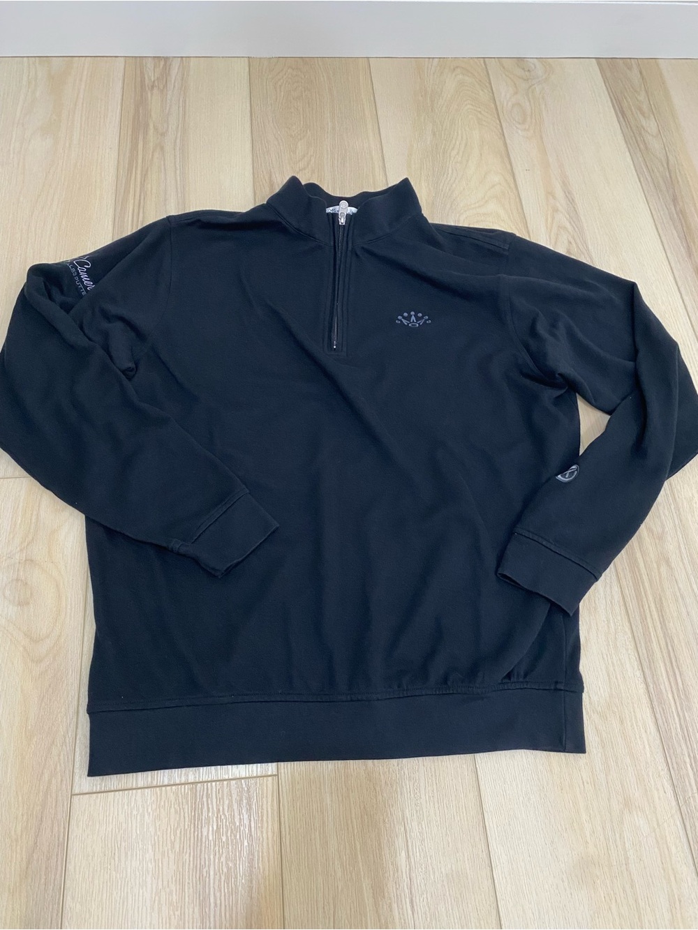 Scotty Cameron Peter Millar Golf 1/4 Zip - Size Large Quarter Zip Black Crown
